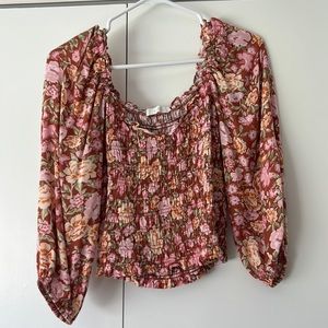 Floral fitted blouse